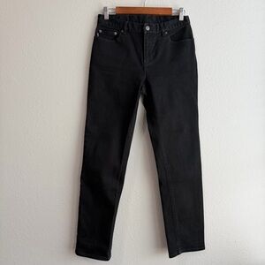 Women's Ralph Lauren Black Straight Leg Mid Rise Denim Jeans Lauren Jeans Co.  A
